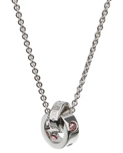 Bulgari 18k 0.50 Ct. Tw. Gemstone Pendant Necklace (authentic ) In Metallic