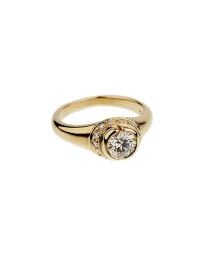 Bulgari 18k 0.75 Ct. Tw. Diamond Cocktail Ring (authentic Pre-loved) In Gold