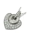 Bulgari 18k 1.00 Ct. Tw. Diamond Heart Necklace (authentic )