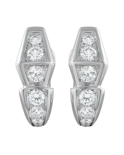 Pre-owned Bulgari 18k 1.52 Ct. Tw. Diamond Earring (authentic Pre-loved)