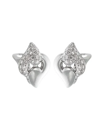 Pre-owned Bulgari 18k 1.60 Ct. Tw. Diamond Earrings (authentic Pre-loved) In Metallic