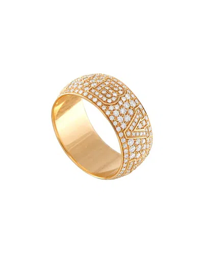 Bulgari 18k 2.00 Ct. Tw. Diamond Ring (authentic Pre-loved) In Gold