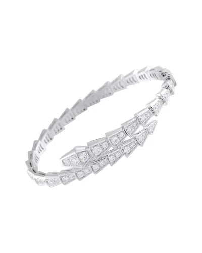 Pre-owned Bulgari 18k 2.80 Ct. Tw. Diamond Bracelet (authentic Pre-loved)