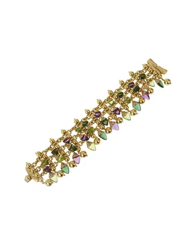 Bulgari 18k 63.00 Ct. Tw. Diamond & Gemstone Bracelet (authentic ) In Gold