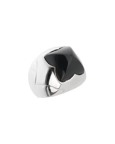 Bulgari 18k Onyx Cocktail Ring (authentic Pre-loved) In Black
