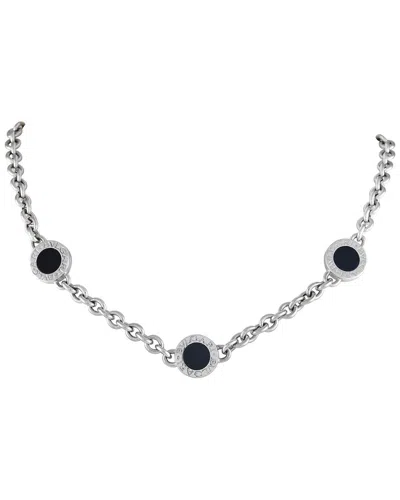 Bulgari 18k Onyx Necklace (authentic ) In Metallic