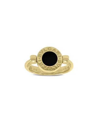Bulgari 18k Onyx Ring In Black