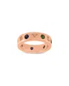 Bulgari 18k Rose Gold 0.15 Ct. Tw. Diamond & Amethist Ring