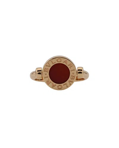 BULGARI BULGARI 18K ROSE GOLD 1.00 CT. TW. RED TOURMALINE RING