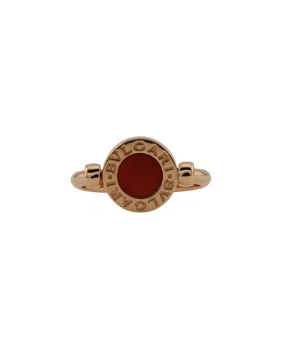 BULGARI BULGARI 18K ROSE GOLD 1.00 CT. TW. RED TOURMALINE RING