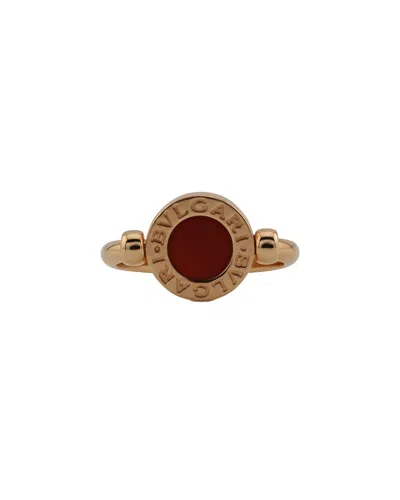 BULGARI BULGARI 18K ROSE GOLD 1.00 CT. TW. RED TOURMALINE RING