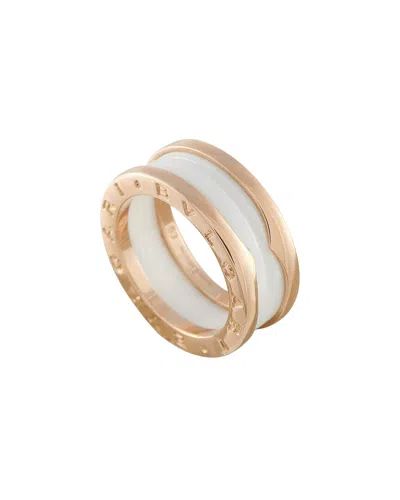 Bulgari 18k Rose Gold Ring (authentic Pre-loved) In Metallic