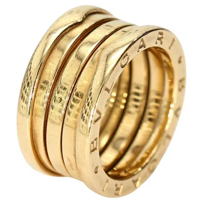 Pre-owned Bulgari 18k Yellow Gold Bvlgari B.zero1 Four-band Ring - Size 5.25