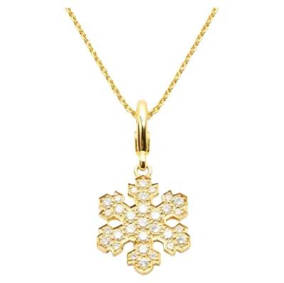 Pre-owned Bulgari 18k Yellow Gold Diamond Pendant Necklace