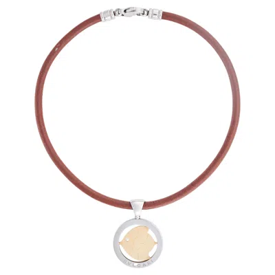 Pre-owned Bulgari A Fish Tondo Necklace By  In Multi