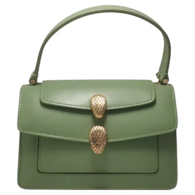 Pre-owned Bulgari Alexander Wang X Bvlgari Serpenti Forever Green 3-way Small Bag