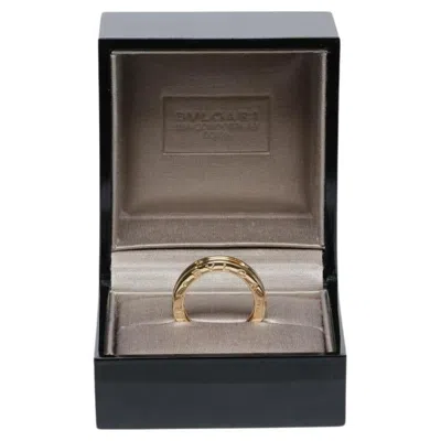 Pre-owned Bulgari B. Zero 1 Ring In 18k Yellow Gold Size 53