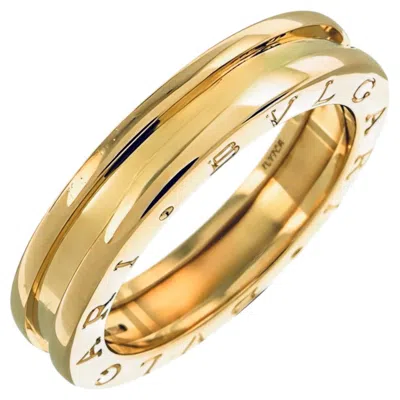Pre-owned Bulgari B Zero 1 Yellow Gold Ring Size 55
