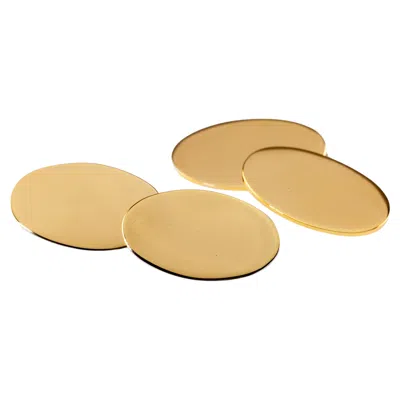 Pre-owned Bulgari Beautiful Bvlgari  18k Gold Cuff Links, Weight: 15.70 Grams 3/4" X 7/16" In Multiple