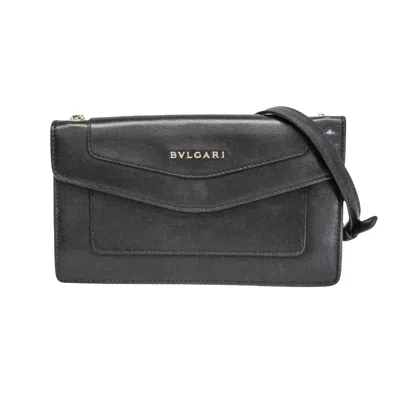 Pre-owned Bulgari Black Leather Shoulder Bag ()