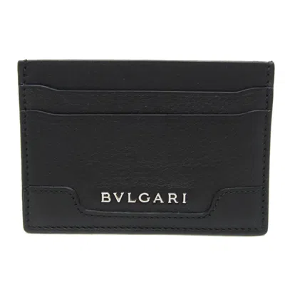 Pre-owned Bulgari Black Leather Wallet  ()