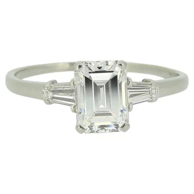 Pre-owned Bulgari Bvlgari 1.49 Carat Diamond Three-stone Engagement Ring In Multi