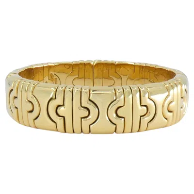 Pre-owned Bulgari Bvlgari 18k  Cuff Parentesi Bracelet Size Small In Multi