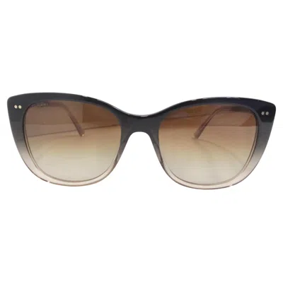 Pre-owned Bulgari Bvlgari 8220f Sunglasses Black Brown Gradient