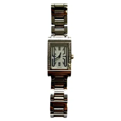 Pre-owned Bulgari Bvlgari Assioma Diamond Dial 18 Karat White Gold Watch