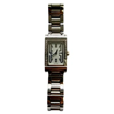 Pre-owned Bulgari Bvlgari Assioma Diamond Dial 18 Karat White Gold Watch
