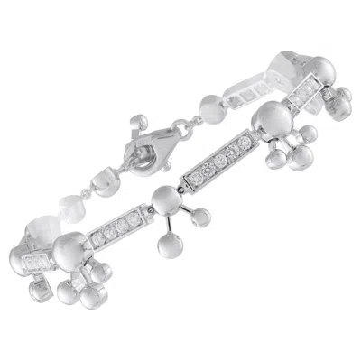 Pre-owned Bulgari Bvlgari Astrale 18k White Gold 1.45ct Diamond Bracelet Bv07-060426