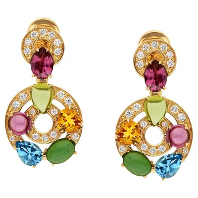 Pre-owned Bulgari Bvlgari Astrale Earrings In Multi