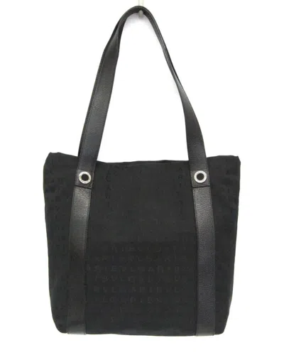 Bulgari Bvlgari Black Leather Tote (authentic Pre-loved)