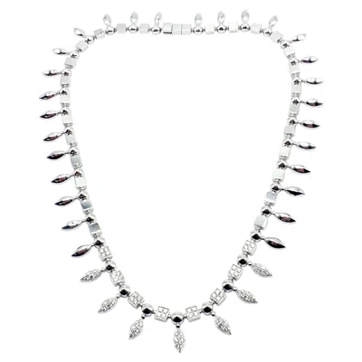 Pre-owned Bulgari Bvlgari  White Gold Lucea Diamond Choker Necklace