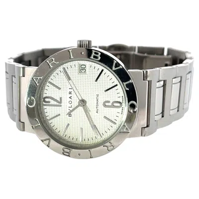 Pre-owned Bulgari Bvlgari Bvlgari Bvlgari Bb33ss Automatic Men's Watch – White Dial