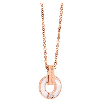 Pre-owned Bulgari Bvlgari Bvlgari Mother Of Pearl And Diamond Pendant In Multiple