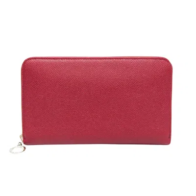 Pre-owned Bulgari Bvlgari Bvlgari Red Leather Wallet  ()