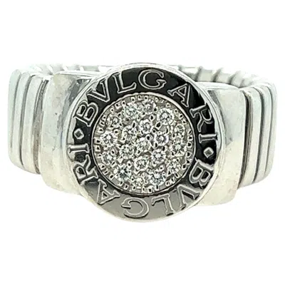 Pre-owned Bulgari Bvlgari Bvlgari White Gold Diamond Ring