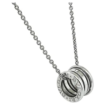 Pre-owned Bulgari Bvlgari B.zero 18k White Gold Pendant Necklace