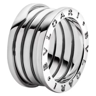Pre-owned Bulgari Bvlgari B.zero1 Four-band Ring 18kt White Gold Size 55