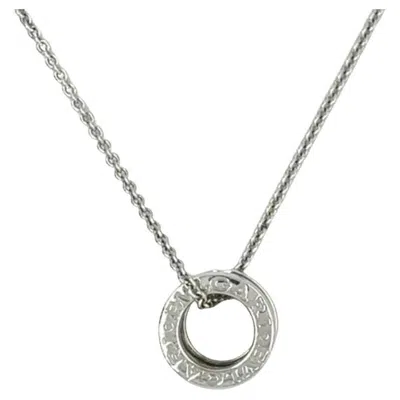 Pre-owned Bulgari Bvlgari B.zero1 Necklace In 18k White Gold