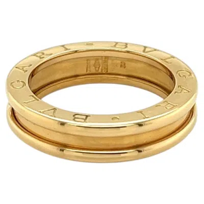 Pre-owned Bulgari Bvlgari B.zero1 One Band 18k Yellow Gold Ring Size Us 5 Eu 50
