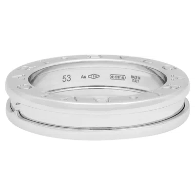 Pre-owned Bulgari Bvlgari B.zero1 One Band Ring 18k White Gold Us 6.25