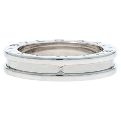Pre-owned Bulgari Bvlgari B.zero1 Signet Ring - White Gold 18k