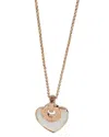 Bulgari Bvlgari Cuore Heart 18k Rose Gold Pendant (authentic Pre-loved) In Gold