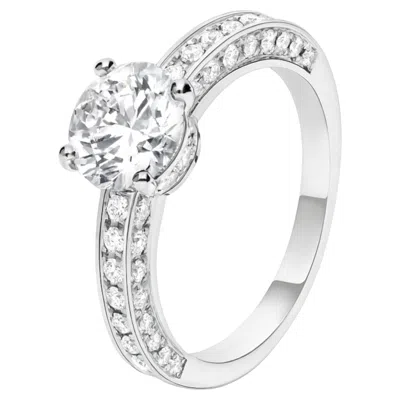Pre-owned Bulgari Bvlgari “dedicata A Venezia” Platinum Diamond Ring In Multi