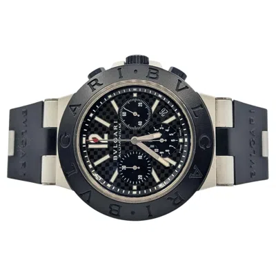 Pre-owned Bulgari Bvlgari Diagono Aluminium Ac44ta 44mm Chronograph Watch In Multiple