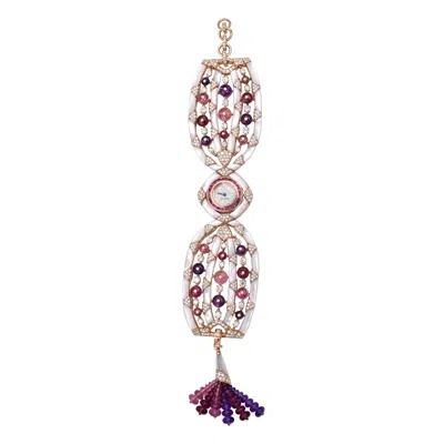 Pre-owned Bulgari Bvlgari, Diamond And Colored Spinel Watch In Multiple