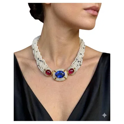 Pre-owned Bulgari Bvlgari Diamond Necklace In Multi