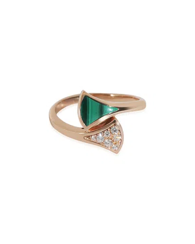 Bulgari Bvlgari Diva's Dream 18k 0.16 Ct. Tw. Diamond Ring (authentic Pre-loved) In Gold